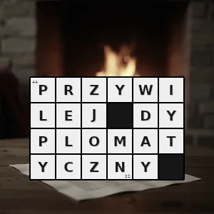 Hasło krzyżówkowe udogodnienie i wyłączenie przysługujące członkom misji dyplomatycznej a zwłaszcza przedstawicielom dyplomatycznym i członkom ich rodzin pozostającym z nimi we wspólnocie domowej - przywilej dyplomatyczny – rozwiązanie, synonimy, podpowiedzi i definicje krzyżówkowe